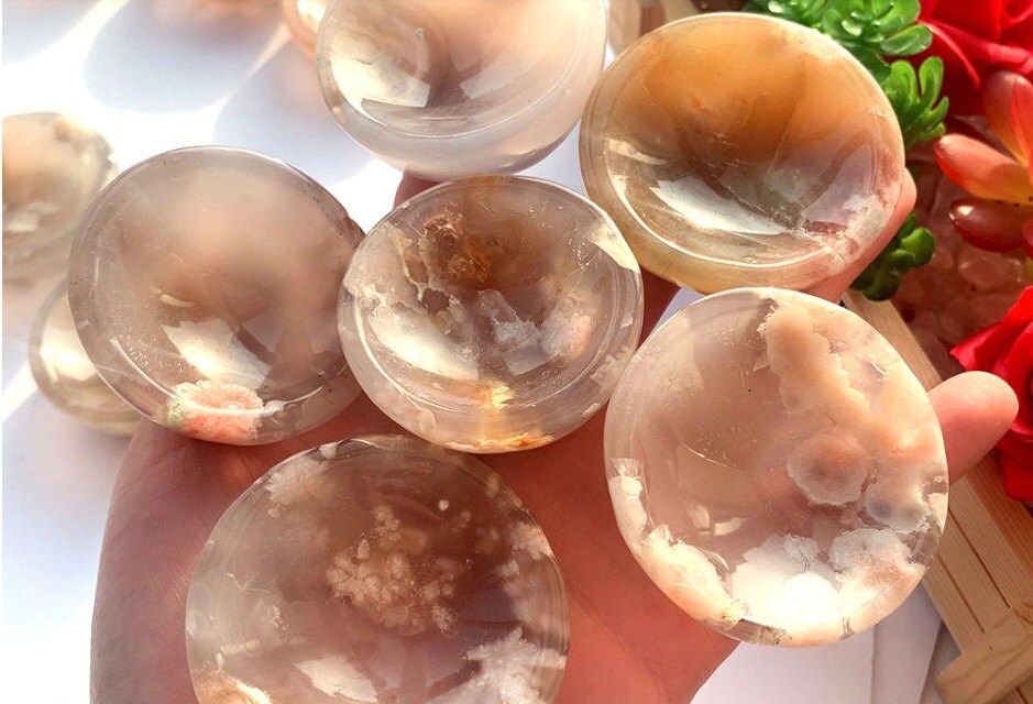 Crystals  Christmas Gift  Cherry Blossom Agate