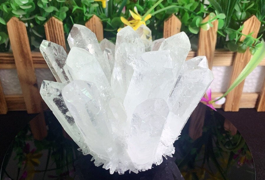 Natural Raw Clear Quartz Crystal Cluster Healing Specimen