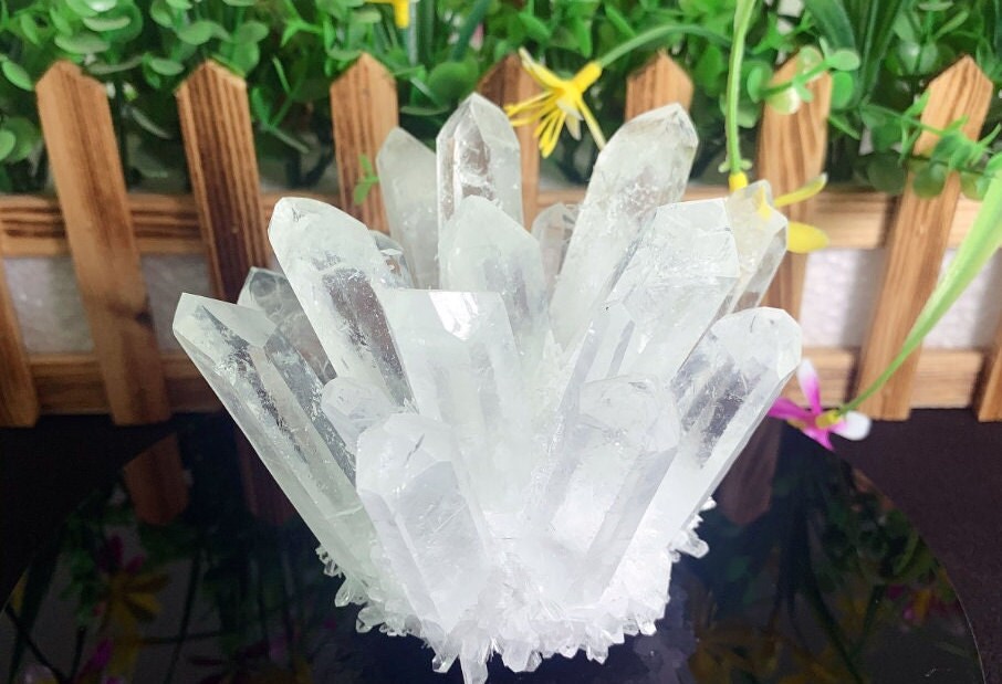 Natural Raw Clear Quartz Crystal Cluster Healing Specimen