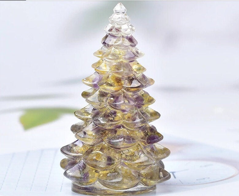 Authentic Hand Crafted Crystal Manifestation Christmas Tree