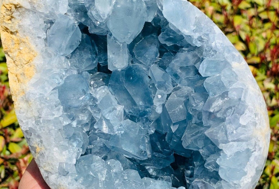 Natural Ultramarine Lapis Lazuli Raw Crystal Cluster Cave Stone