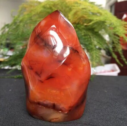 Natural Red Agate Carnelian Crystal Quartz Stone Decor