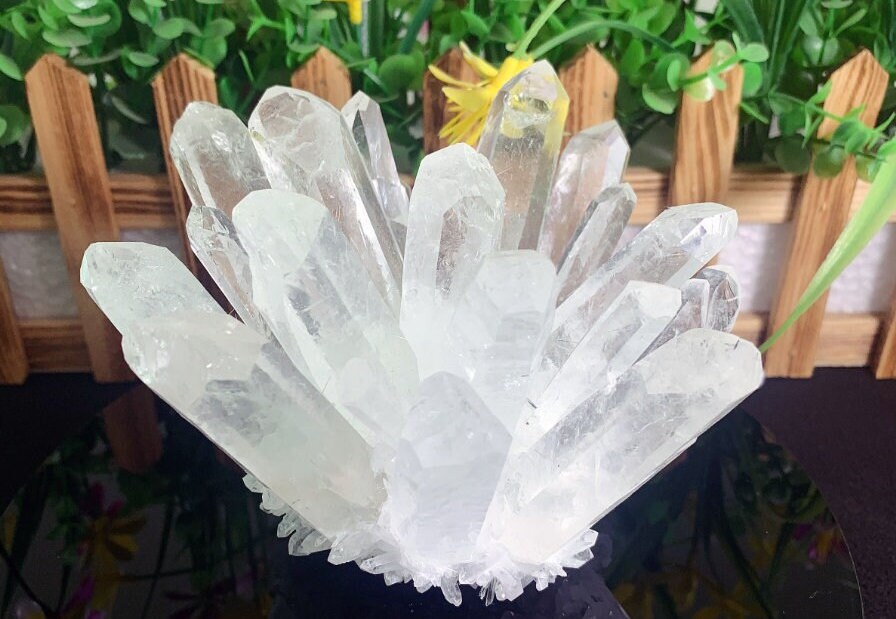 Natural Raw Clear Quartz Crystal Cluster Healing Specimen