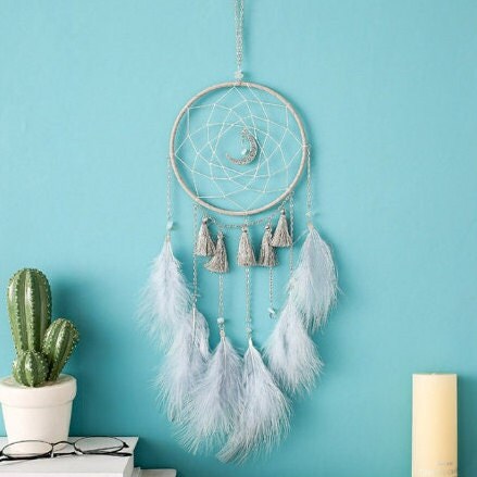 Real Feather Dream Catchers Wind Chime Home Room Décor