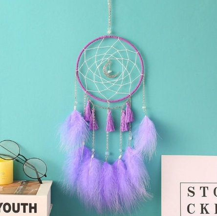 Real Feather Dream Catchers Wind Chime Home Room Décor