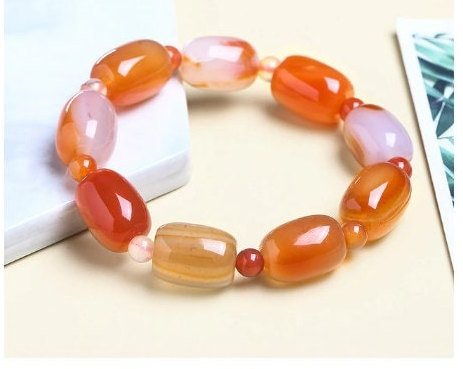 Natural Agates Tiger Eye Gemstone Bracelet For Women