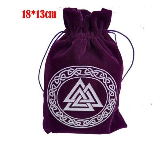 Velvet Tarots Oracle Card Runes Constellation Divination Storage Bag