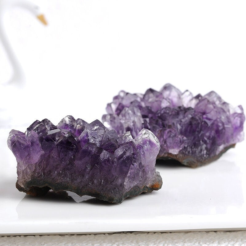 Natural Purple Amethyst Crystal Cluster Quartz