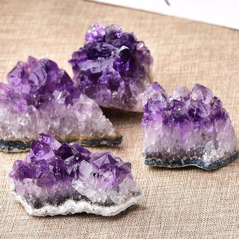 Natural Purple Amethyst Crystal Cluster Quartz