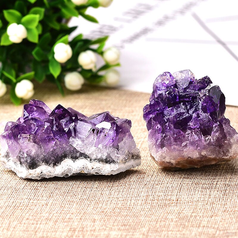 Natural Purple Amethyst Crystal Cluster Quartz