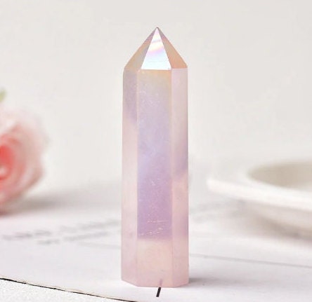 Natural Crystal Quartz Point Wand Healing Meditation Décor