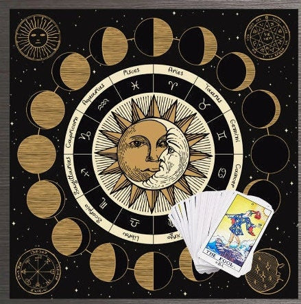 Tarot Cloth  Home Decor Art  Christmas Gift  Altar Cloth