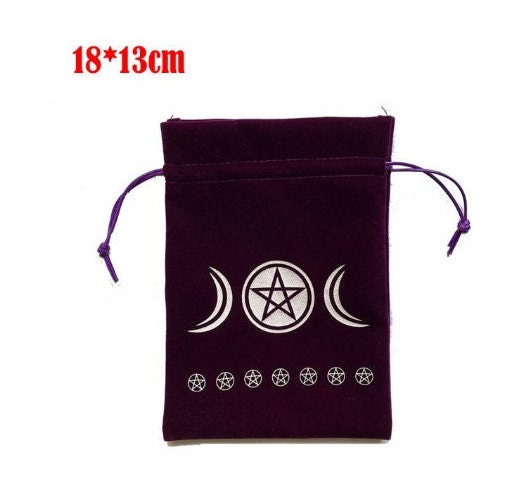 Velvet Tarots Oracle Card Runes Constellation Divination Storage Bag