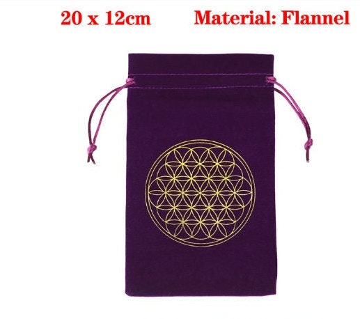 Velvet Tarots Oracle Card Runes Constellation Divination Storage Bag