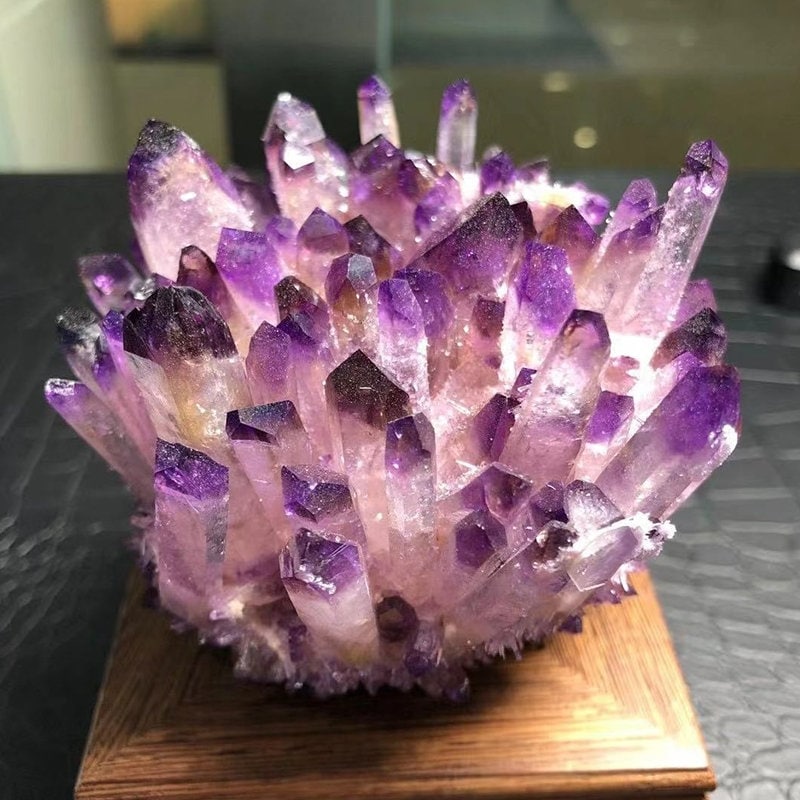 Natural Amethyst Quartz Healing Crystal Cluster Raw Stone