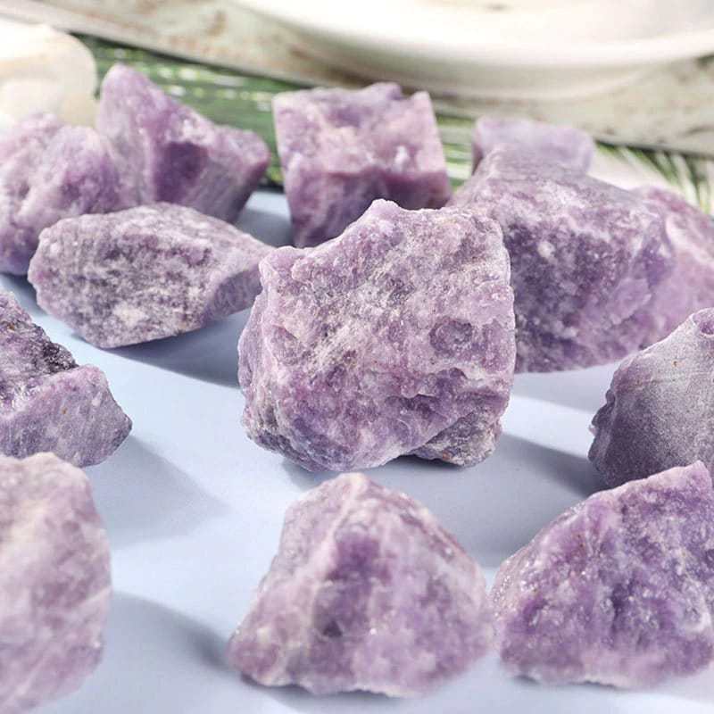 Natural Raw Stone  Natural Raw Crystal  Natural Lepidolite  Natural Crystal  Mineral Specimens  Home Decor  Healing Stones  Christmas Gift  Aquarium Decor
